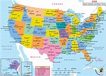 A Map Of The United States Capitals | Map Of The United States