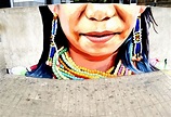 One of the many pieces of street art & graffiti in the city of Lima ...