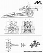 152 mm howitzer-gun M1937 (ML-20) Blueprint - Download free blueprint ...