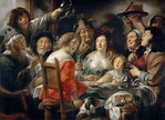 Jacob Jordaens the Elder (1593-1678) -- The Bean-King Drinks — Part 2 ...