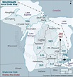 Michigan Area Code Map