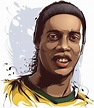 Vector Illustration | Dibujos de futbol, Ronaldinho, Póster de fútbol