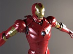 3d iron man rigged