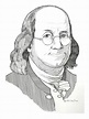 Benjamin Franklin Sketch at PaintingValley.com | Explore collection of ...