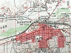 "Beautiful, antique map of Barstow, California and surrounding San ...