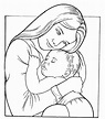 Mother's day coloring page | Coloring Pages