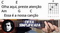 Como Tocar Nossa Canção Cifra Simplificada Roberto Carlos - Aula de ...