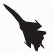 Premium Vector | Russian jet fighter silhouette vector design