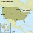 StepMap - Karte Bar Harbor - Landkarte für USA