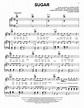 Sugar sheet music by Maroon 5 (Piano, Vocal & Guitar (Right-Hand Melody ...
