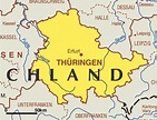 Map of German Province: Map of Thuringen Province