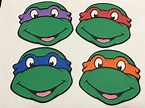 Conjunto de 4 - recortes de tortuga Ninja | Pintura en tela, Etsy ...