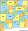 Nm Map With Counties - Cities And Towns Map