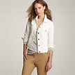 J.crew Nolita White Denim Jacket in White | Lyst