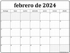 Febrero 2024 Calendar Printable - 2024 CALENDAR PRINTABLE
