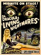 Dr. Dracula’s Living Nightmares 1950s Vintage Old Sci-Fi Movie Poster ...
