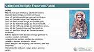 WDNL - Gebet des heiligen Franz von Assisi - YouTube