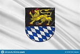 Flag of Simmern Town of Rhineland-Palatinate, Germany Stock Photo ...