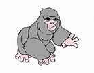 Dibujo de Gorila de montaña pintado por en Dibujos.net el día 17-03-16 ...