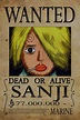 Wanted of Sanji from One Piece Print art gloss poster 17 x 24 | Etsy