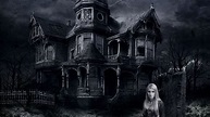 Black Haunted Mansion With Girl Ghost Image HD Movies Wallpapers | HD ...