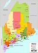 Map Of Maine With Cities - Large World Map