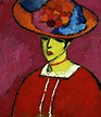 Alexej von Jawlensky, Woman with Wide-Brimmed Hat, 1910, oil on ...