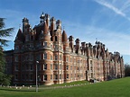 The imposing Founders Building of Royal Holloway College, University of ...