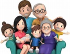 Download Cartoon Family Pic - Cartoon Family Group Happy Family Clipart ...