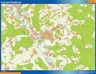 Stadtplan Aschaffenburg wandkarte bei Netmaps Karten Deutschland