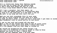 Love Song Lyrics for:Your Song-Elton John