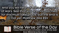 What does the Bible say about War?