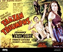 TARZAN TRIUMPHS, Johnny Weissmuller, Johnny Sheffield, Frances Gifford ...