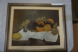 OIL ON BOARD STILL LIFE BY GEORGE AGNEW REED 1915