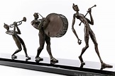 Sold Price: Patrick Farrow (1942-2009) Bronze Figural Sculpture On ...