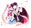 Sailor Moon and Tuxedo Mask by Alex-Asakura on DeviantArt