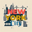 Letras de new york city | Vetor Grátis