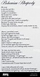 Queen Bohemian Rhapsody lyrics printed on the A Night at the Opera ...