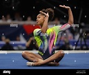 August 19, 2022: Skye Blakely of WOGA competes on the floor exercise ...