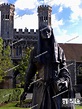 Statue of Bertha Queen of Kent Princess of the Franks AD 597 Canterbury ...