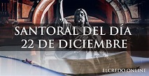 Santoral 22 de diciembre | 2023