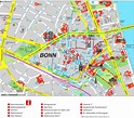 Bonn Sehenswürdigkeiten Karte - Gold Karte