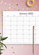 blank monthly calendar printable etsy - download printable monthly ...