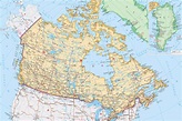 加拿大地图中英文对照版全图 - 中英世界地图 - 地理教师网