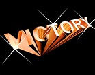 Victory Text In Orange And 3d As Symbol For Winning And Accompli ...