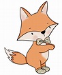 Cute fox cartoon design character 9363537 PNG