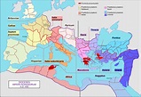 MAPAS INTERACTIVOS DEL IMPERIO ROMANO. CRONOLOGÍA BÁSICA CON MAPAS