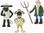 Shaun la oveja - Playset 3 Figuras Shaun Perro Bitzer Farmer aprox. 8,0 ...