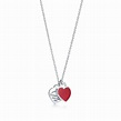 Return to Tiffany™ Red Double Heart Tag Pendant in Silver, Small ...