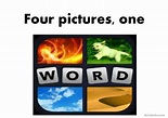 4 Pictures, 1 word game: English ESL powerpoints